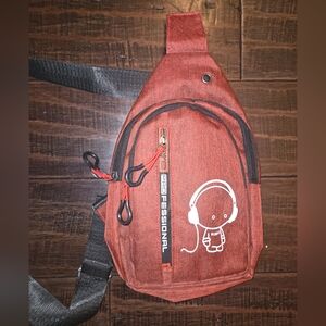 Professional Red Sling Backpack
